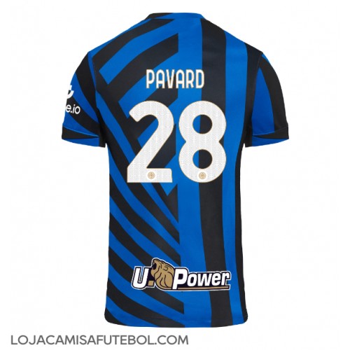 Camisa de Futebol Inter Milan Benjamin Pavard #28 Equipamento Principal 2024-25 Manga Curta